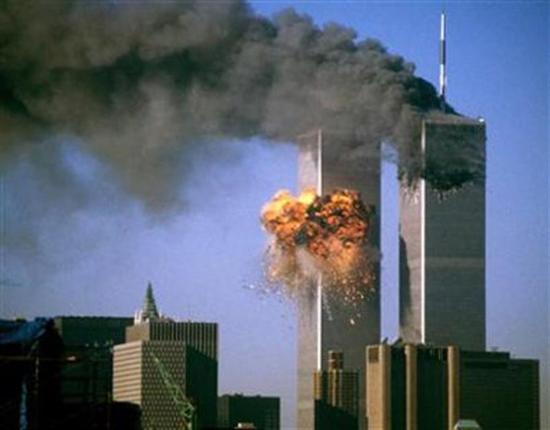 Twin Towers Being Attacked on the Morning of September 11