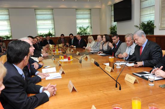 Meeting with Netanyahu, Cantor and other members