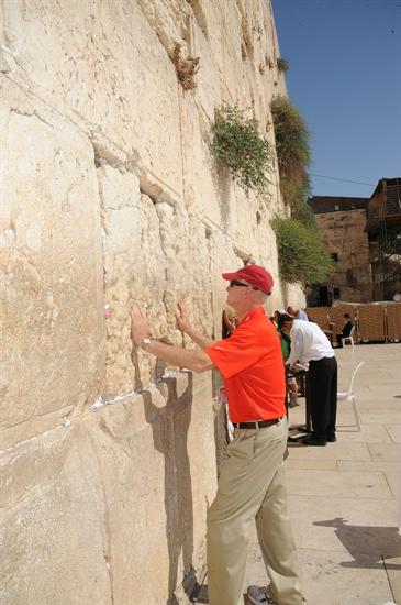 At the Wailing Wall...